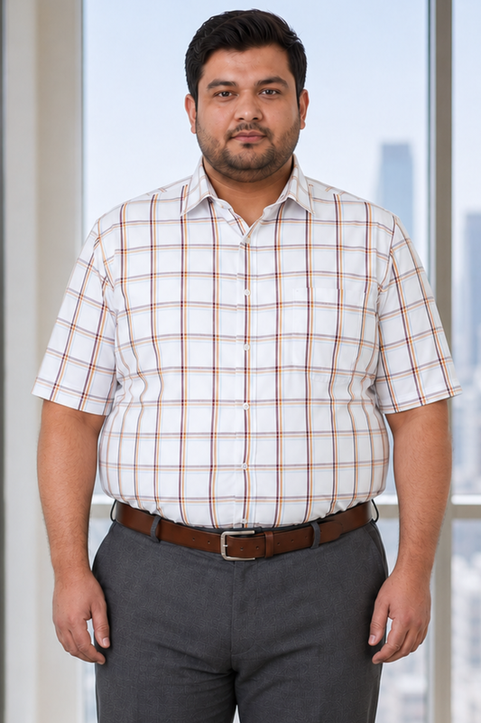 Ivory Heritage Check Cotton Shirt
