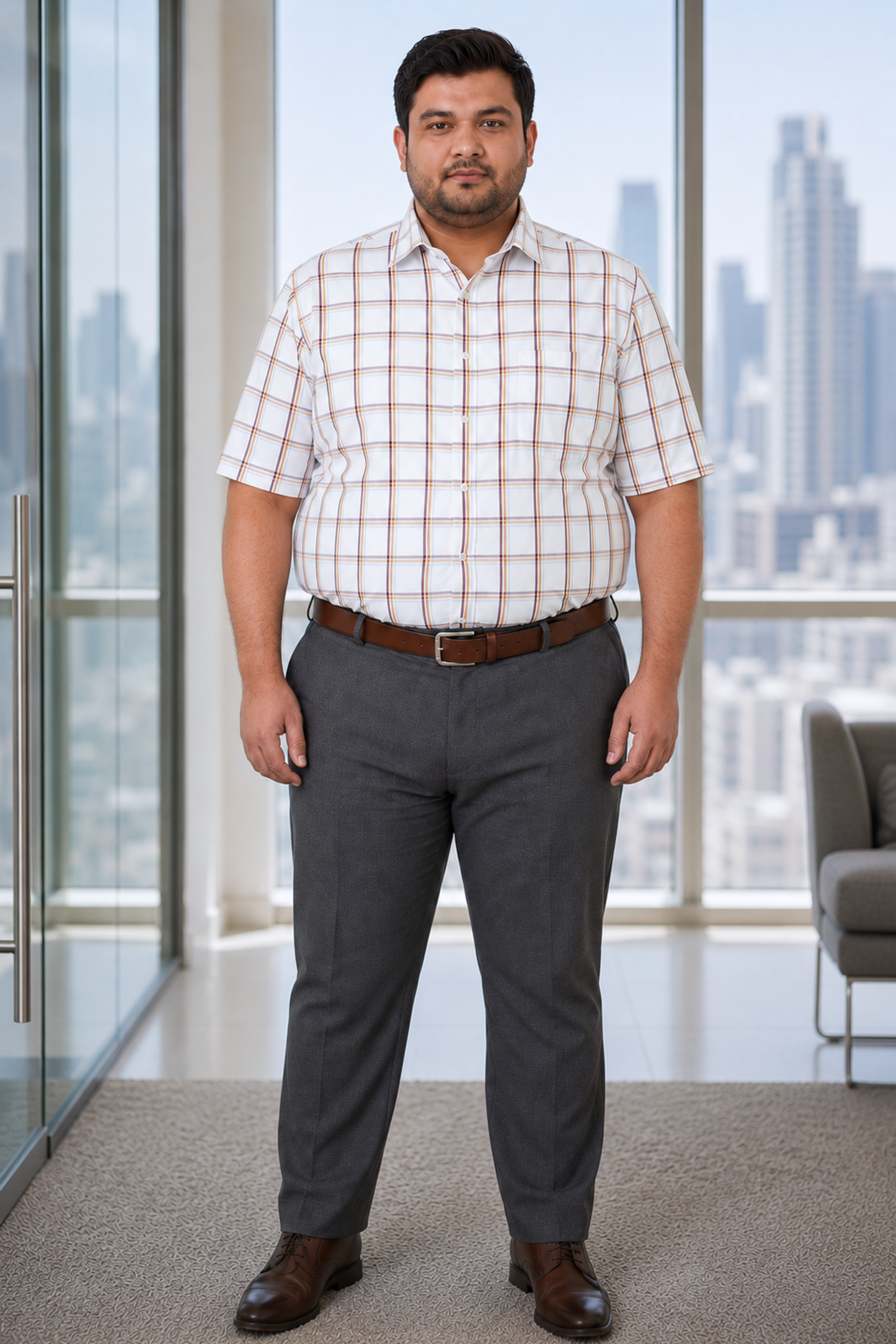 Ivory Heritage Check Cotton Shirt