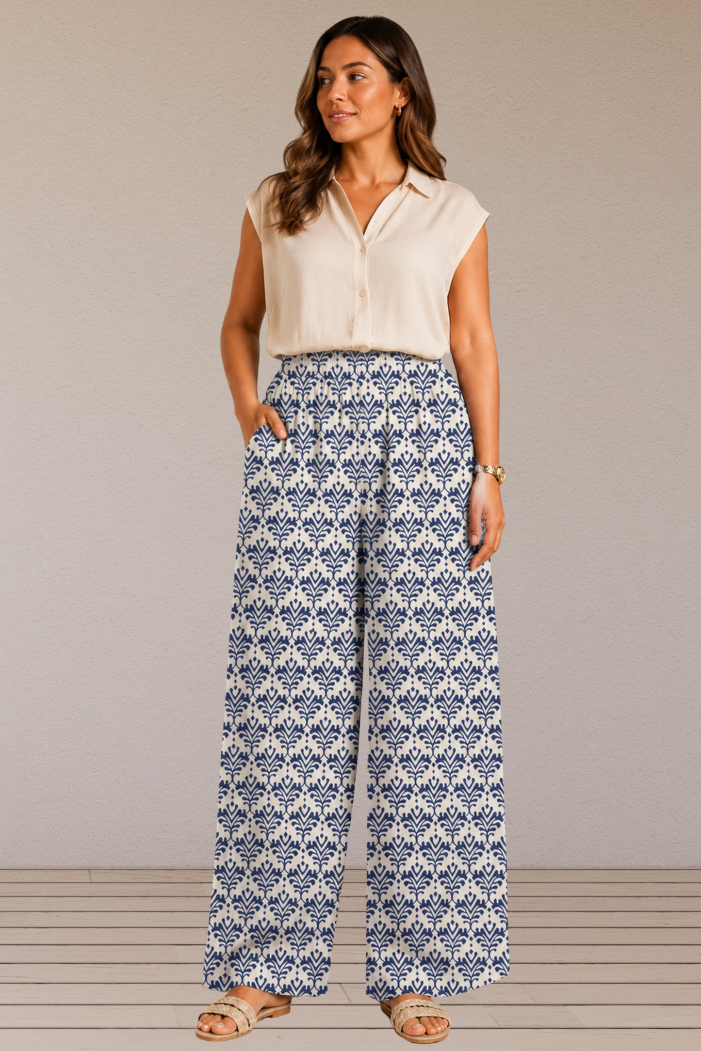 Ivory Neelakshi Cotton Lounge Pants