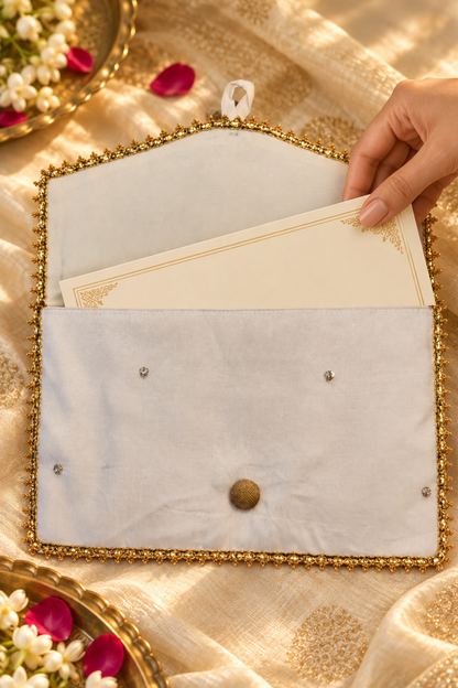 Ivory Handcrafted Shagun Envelope