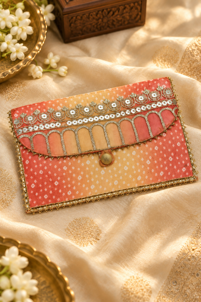 Kesar Blush Handcrafted Shagun Envelope