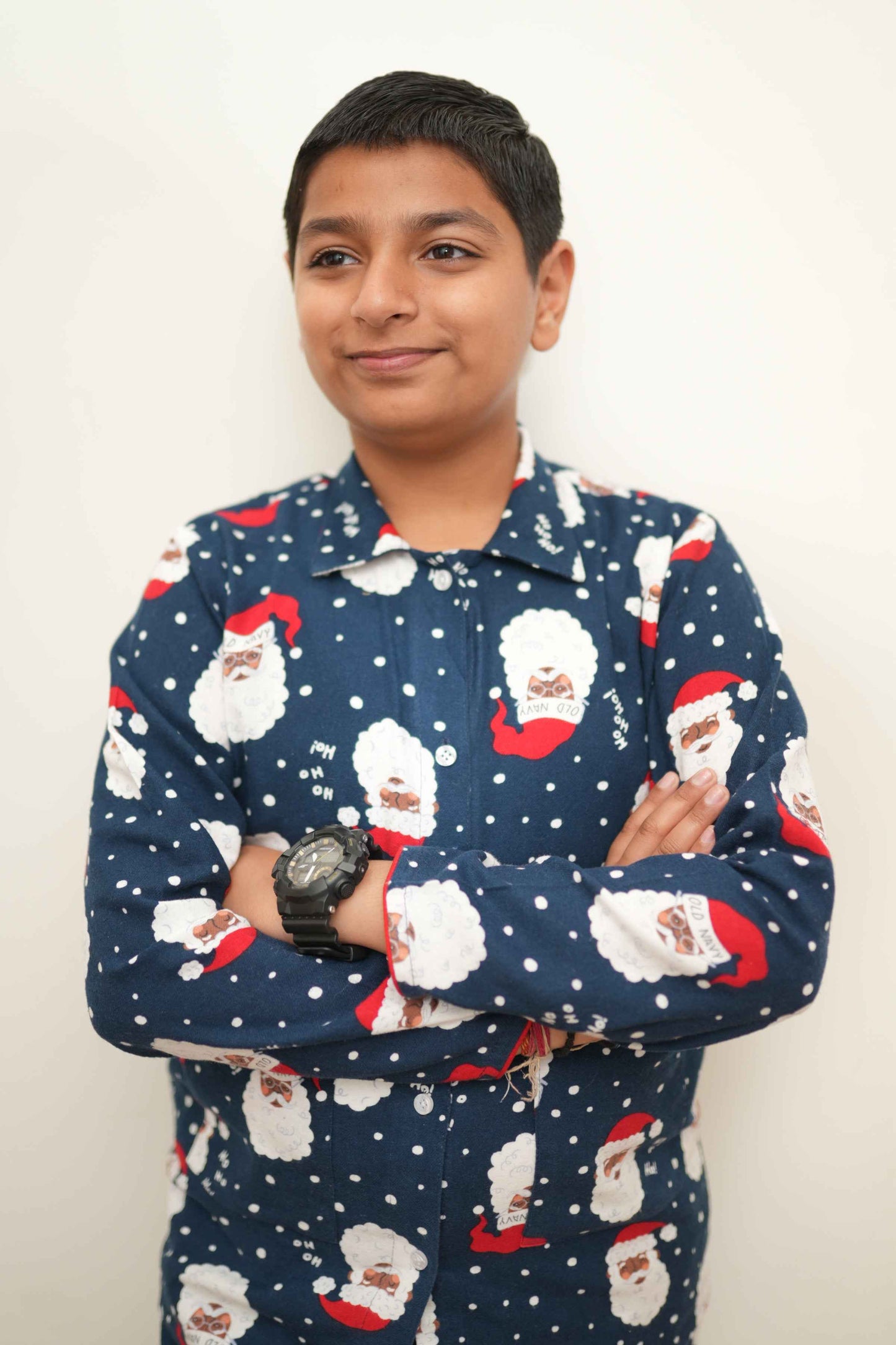 Frosty Santa Woollen Night Suit