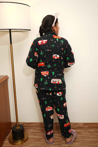 Jolly Journey Woollen Night Suit