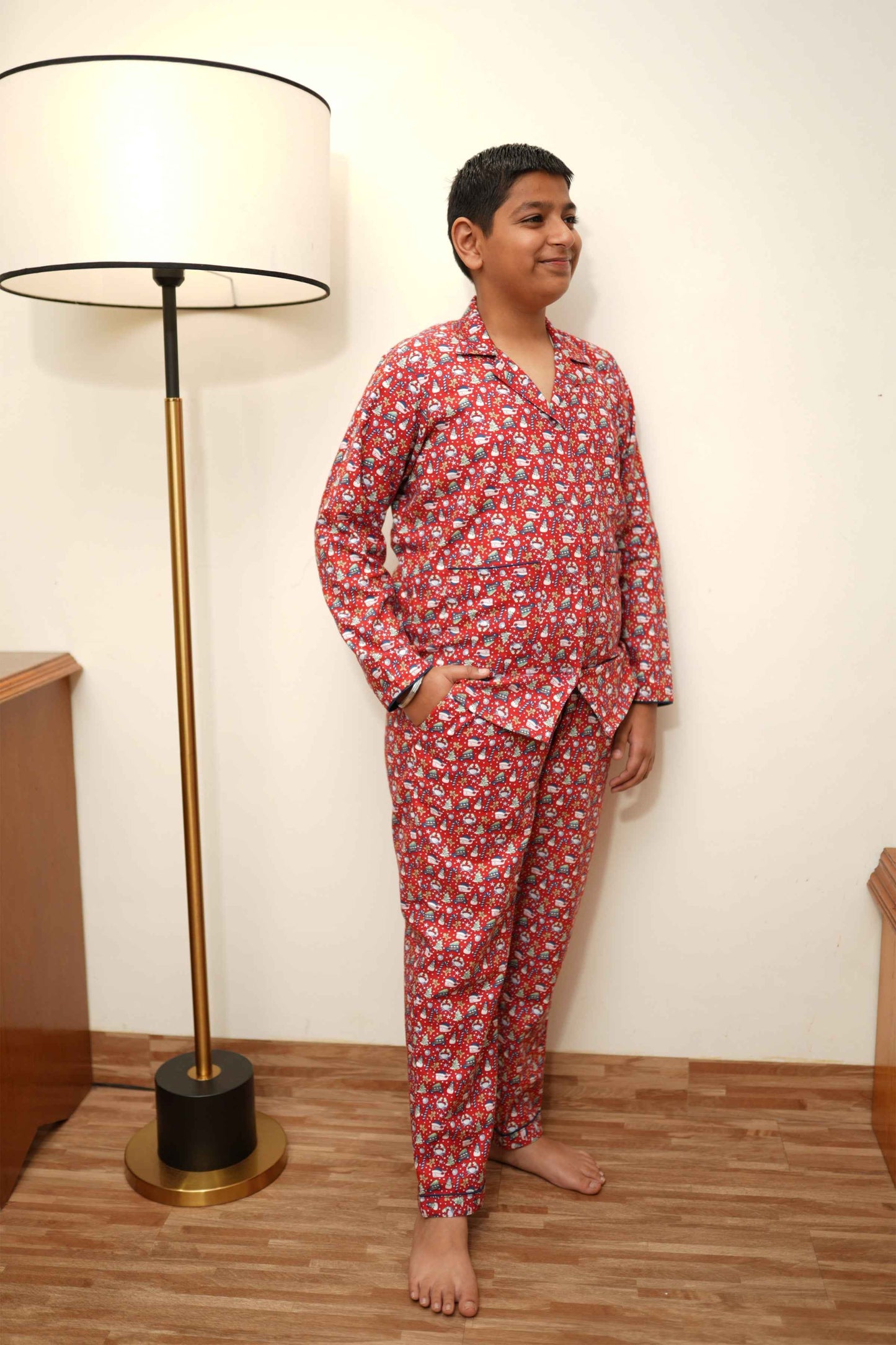 Sugar Plum Woollen Night Suit