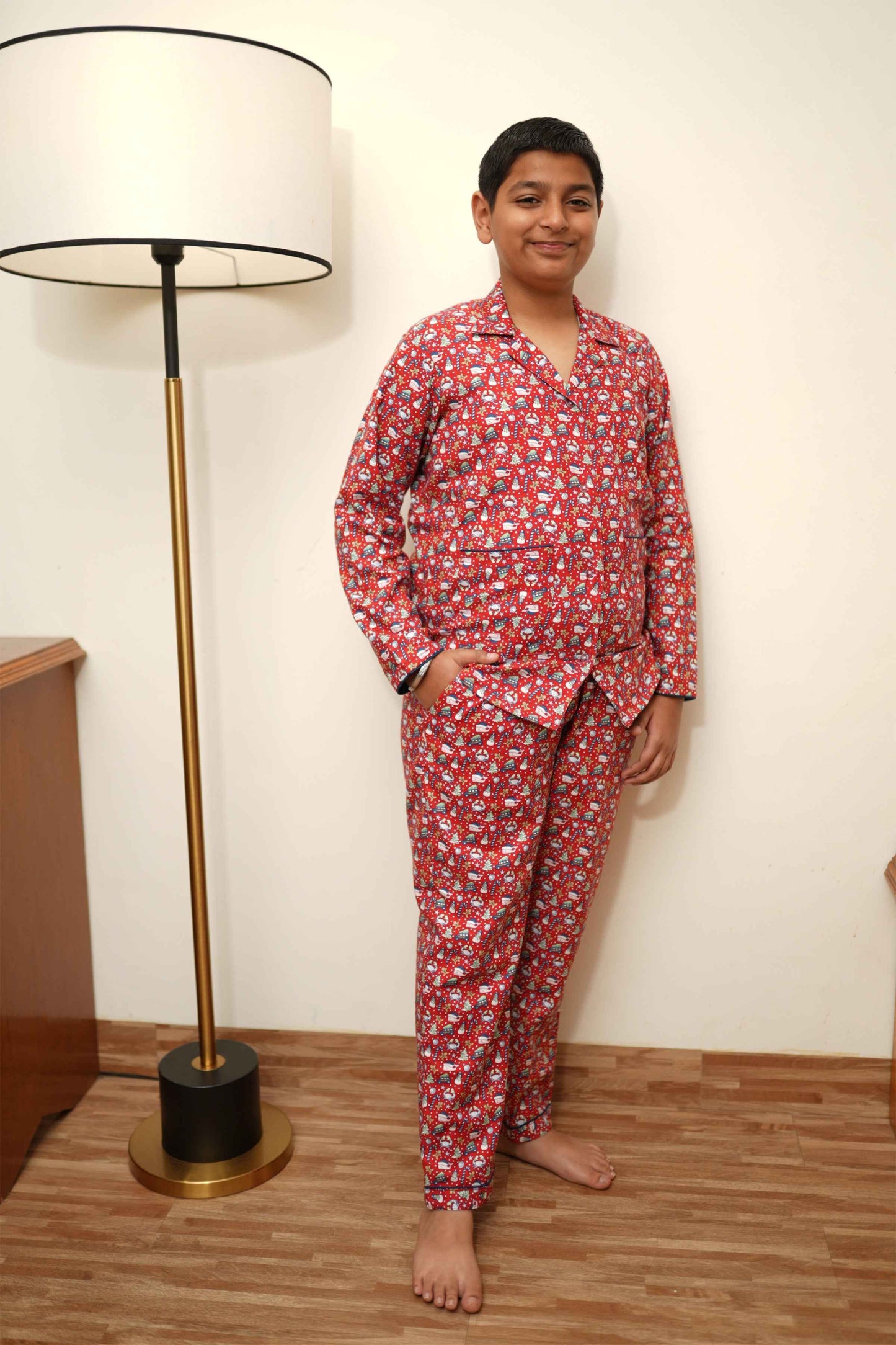 Sugar Plum Woollen Night Suit