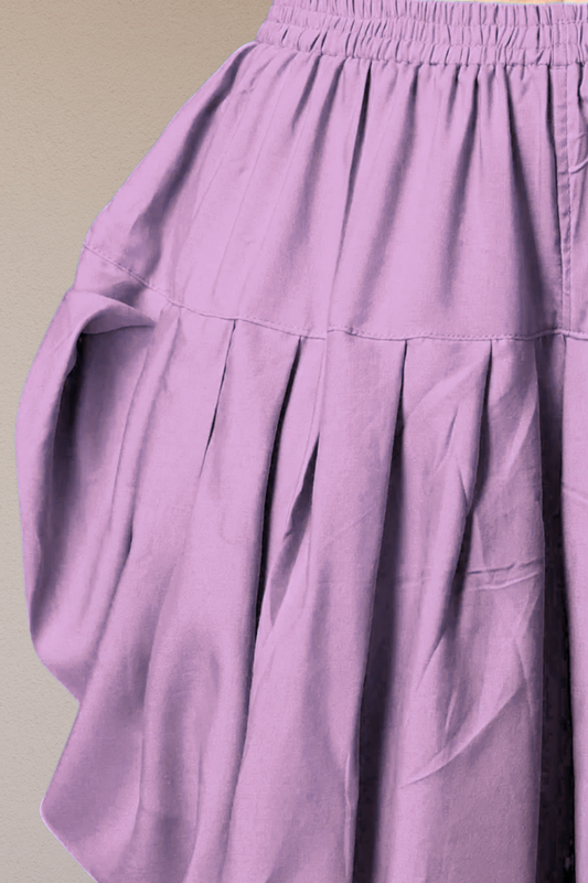 Lavender Belted Dhoti Salwar