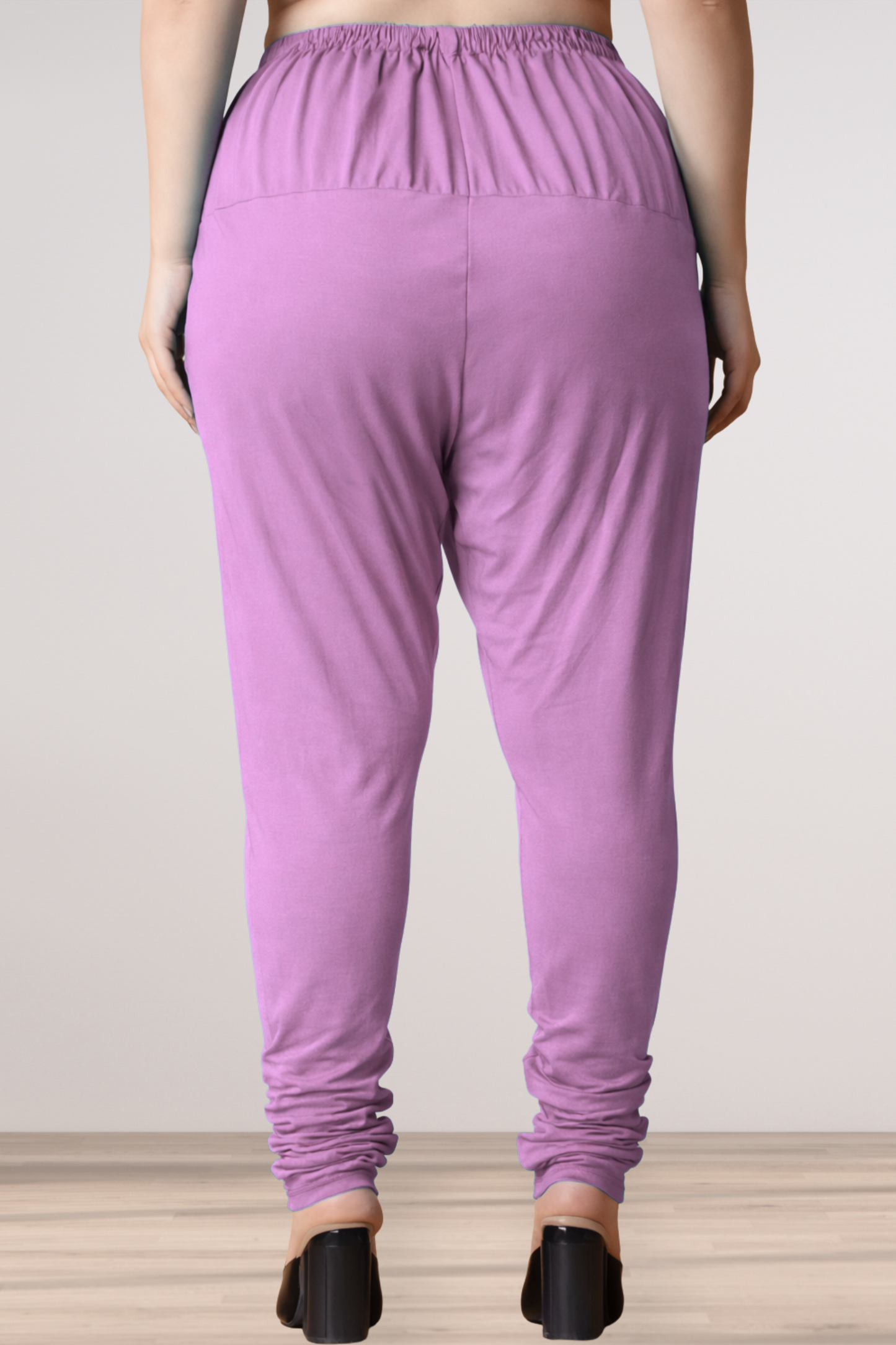 Lavender Cotton Churidar Pants