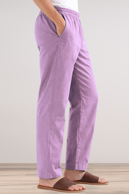 Lavender Cotton Pant Pajama