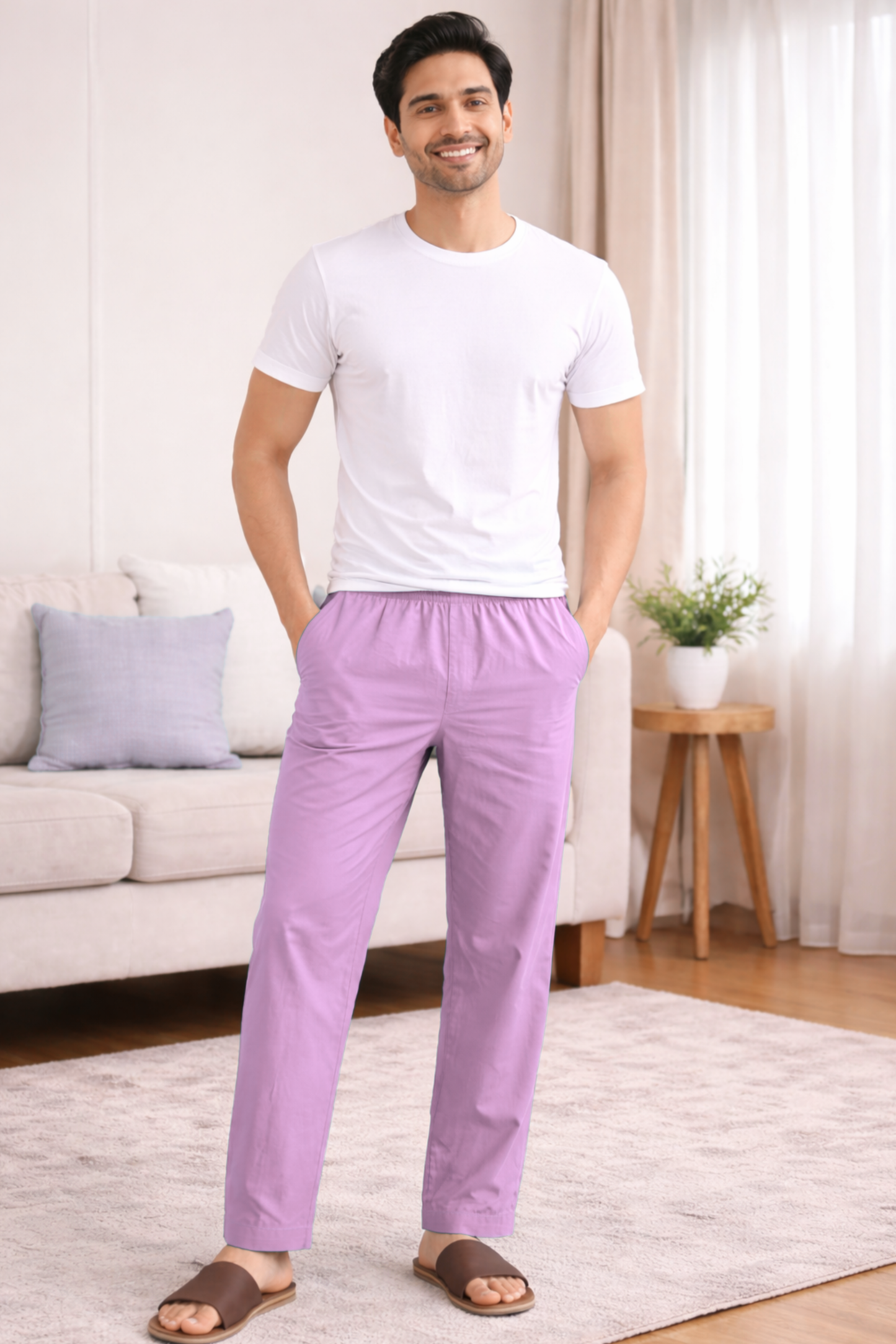 Lavender Cotton Pant Pajama