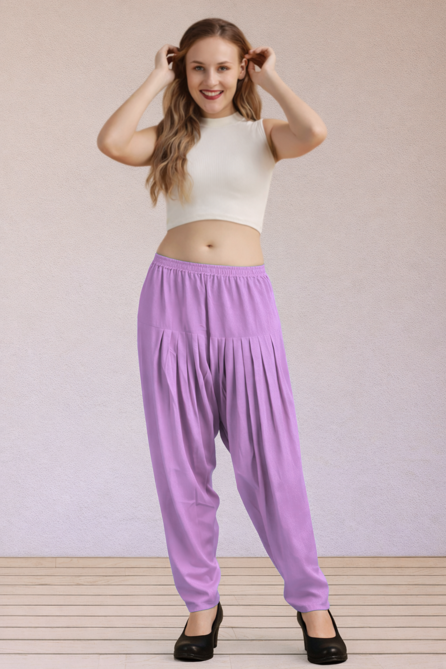 Lavender Easy Fit Rayon Salwar