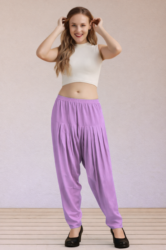 Lavender Easy Fit Rayon Salwar