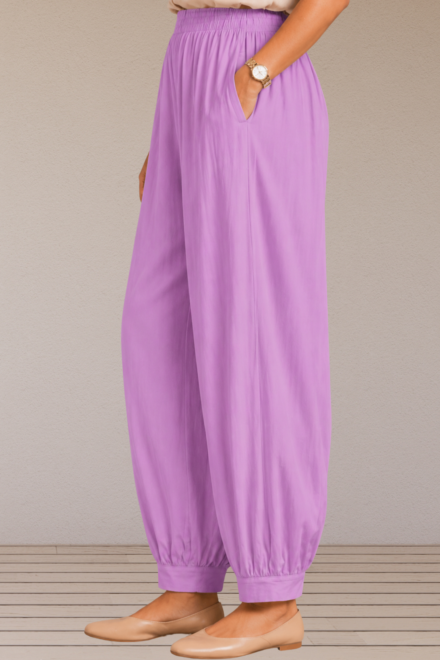 Lavender Rayon Afghani Pants