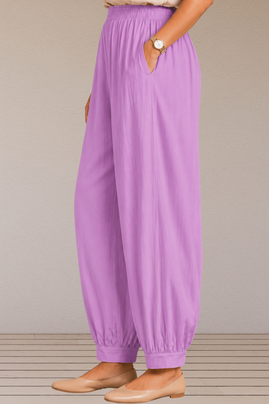 Lavender Rayon Afghani Pants