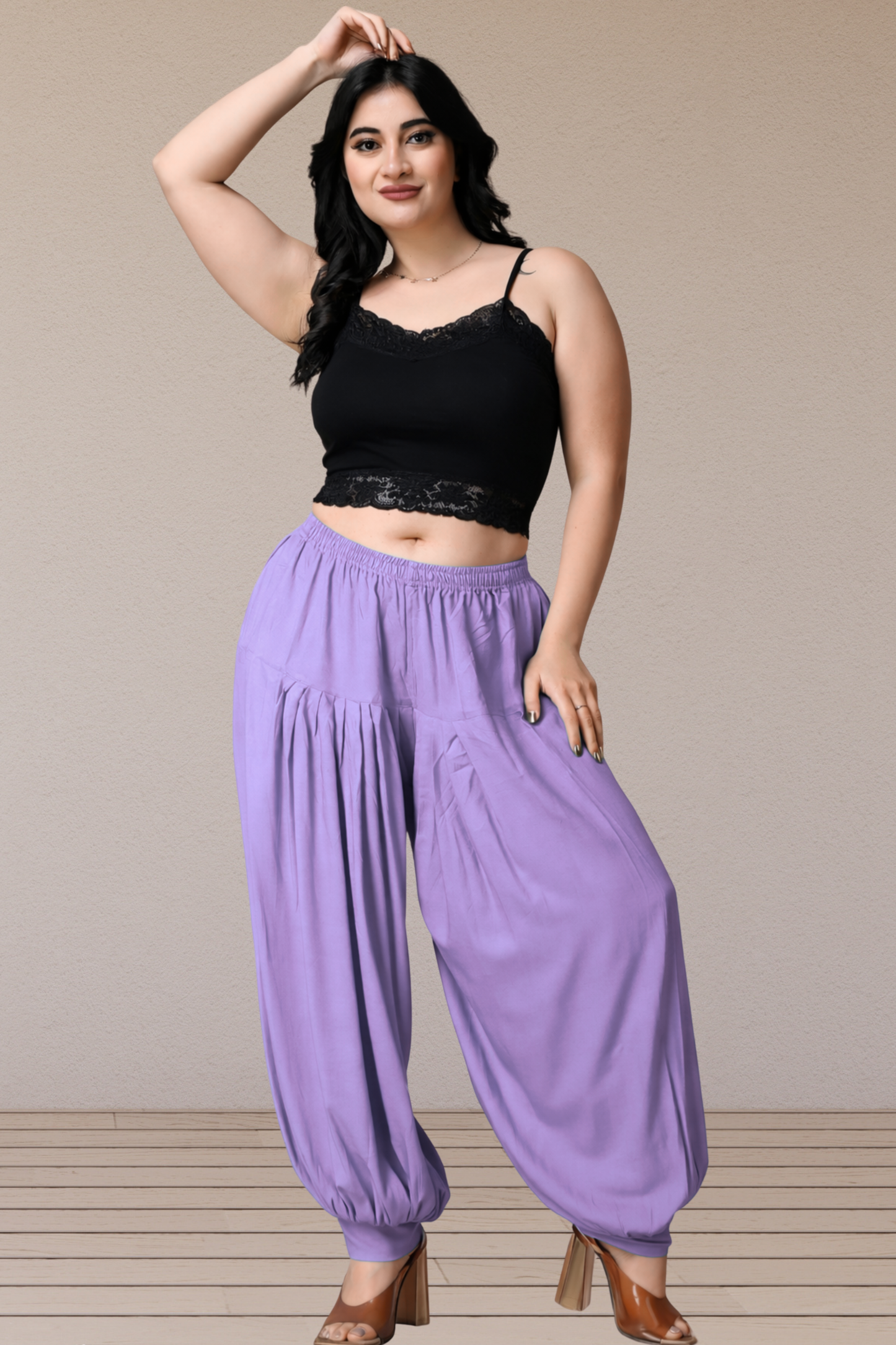 Lavender Rayon Afghani Salwar