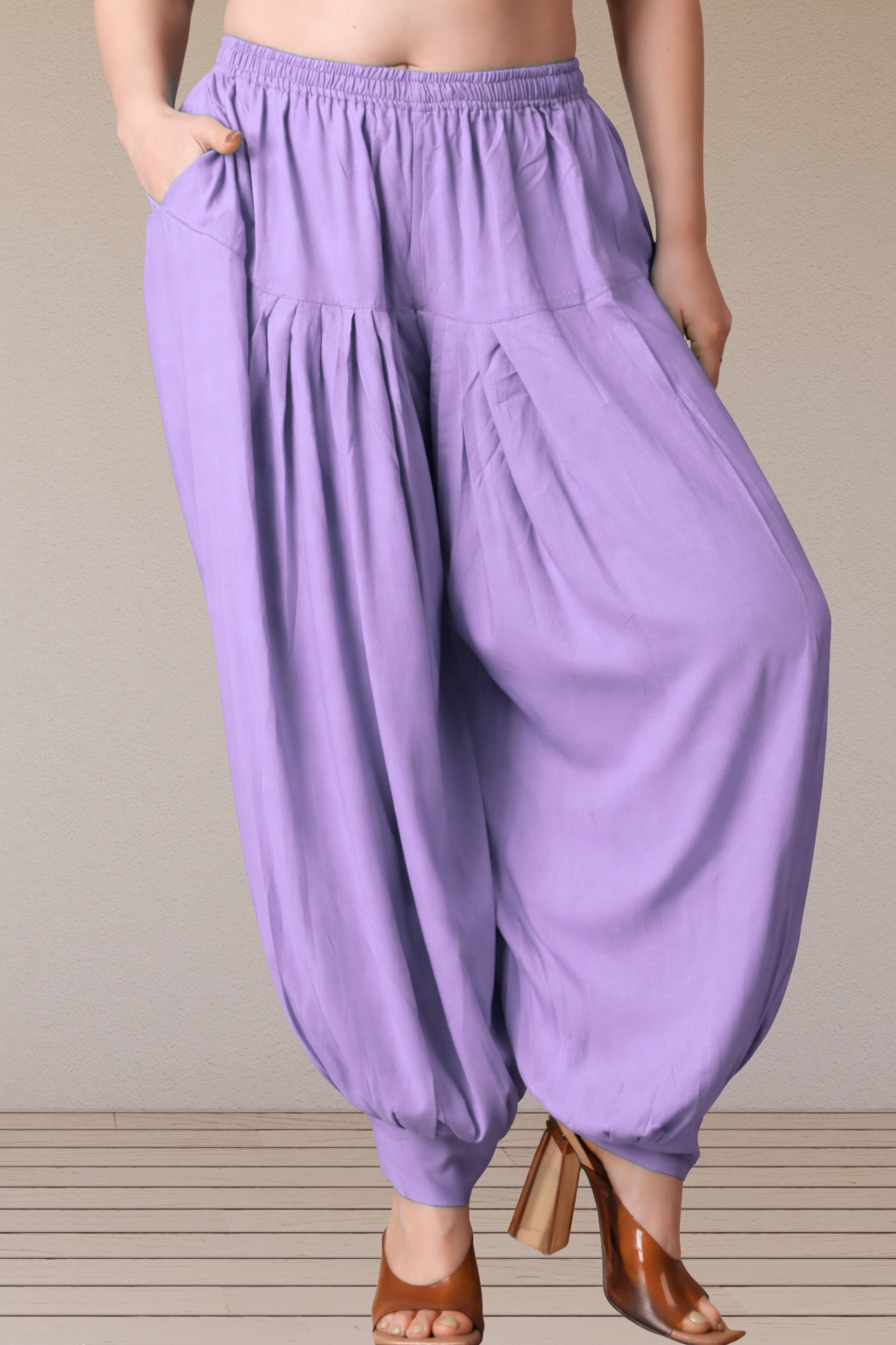 Lavender Rayon Afghani Salwar