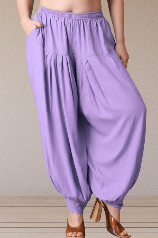 Lavender Rayon Afghani Salwar