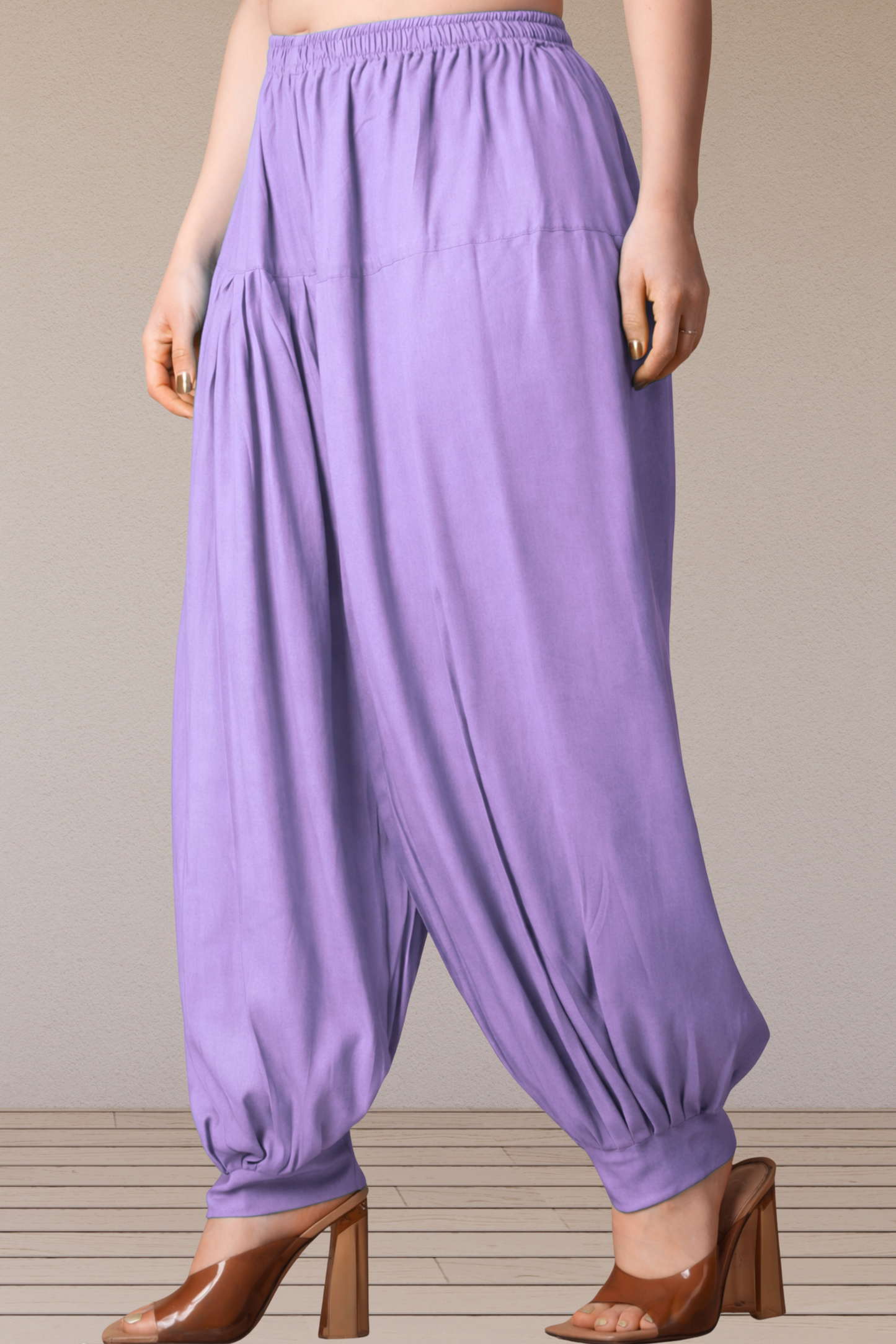 Lavender Rayon Afghani Salwar