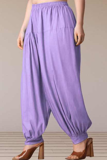 Lavender Rayon Afghani Salwar