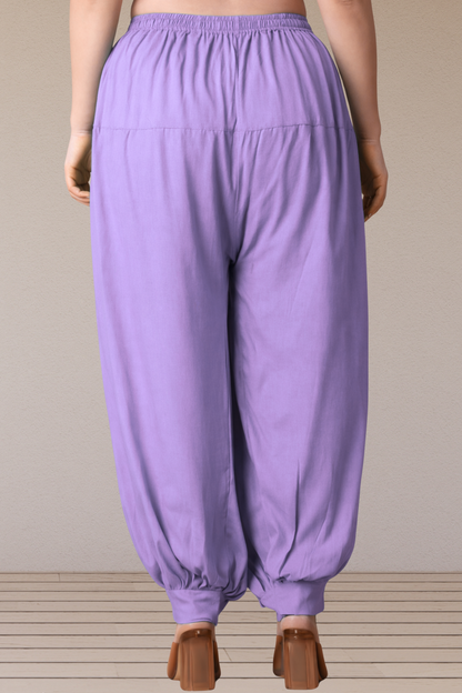 Lavender Rayon Afghani Salwar