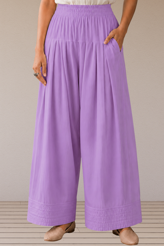Lavender Rayon Farshi Salwar