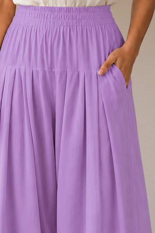 Lavender Rayon Farshi Salwar
