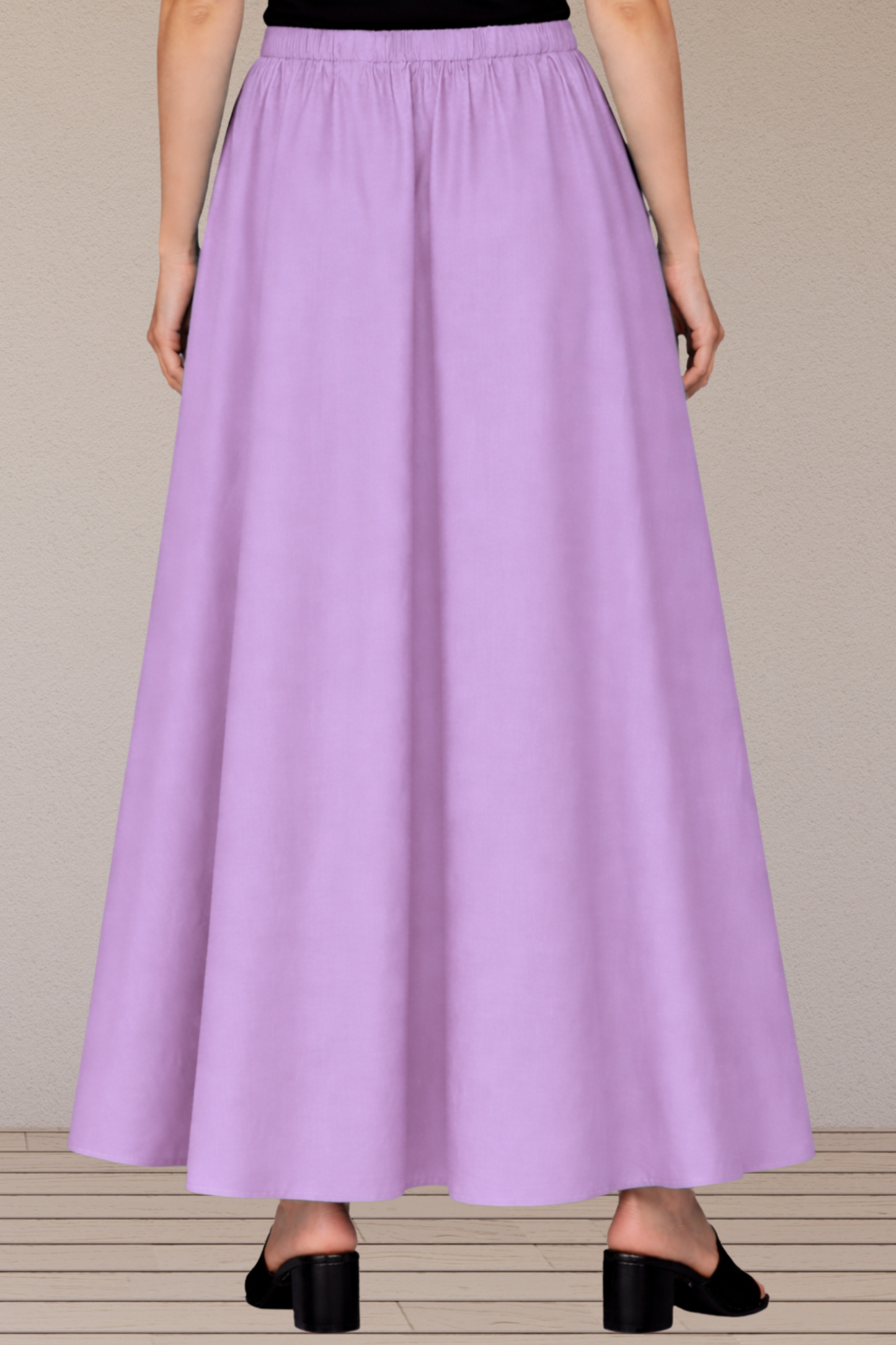Lavender Rayon Long Skirt