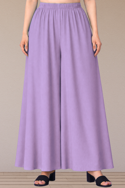 Lavender Rayon Skirt Palazzo