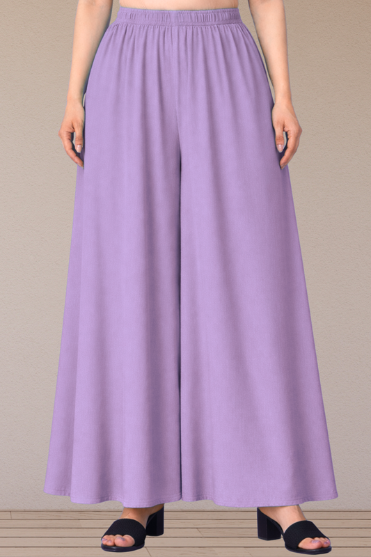 Lavender Rayon Skirt Palazzo