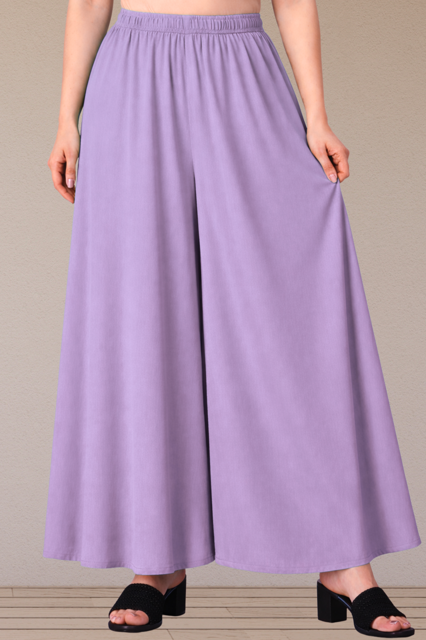 Lavender Rayon Skirt Palazzo