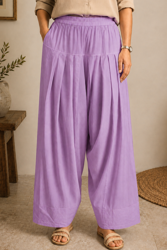 Lavender Rayon Farshi Salwar