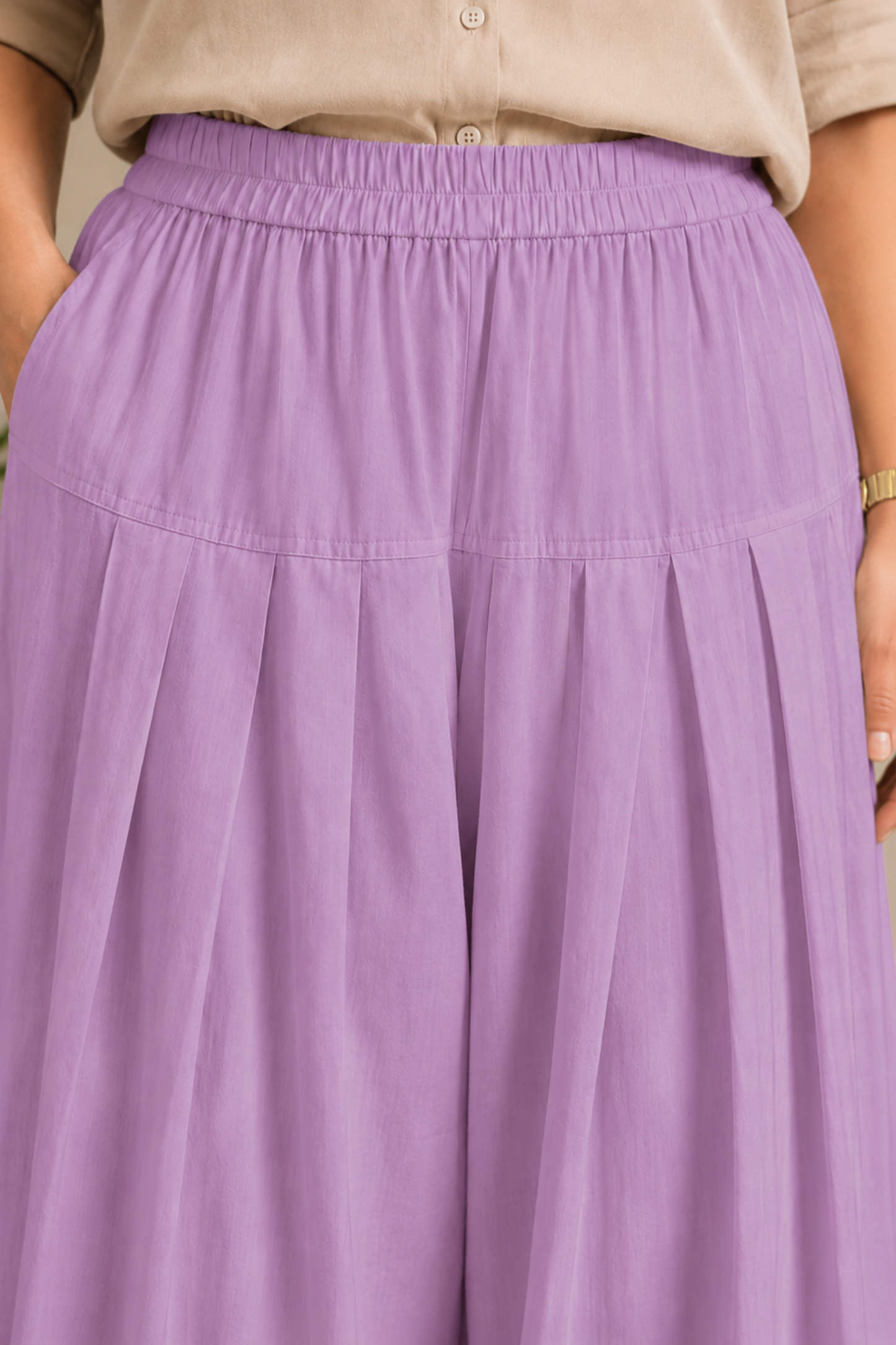Lavender Rayon Farshi Salwar