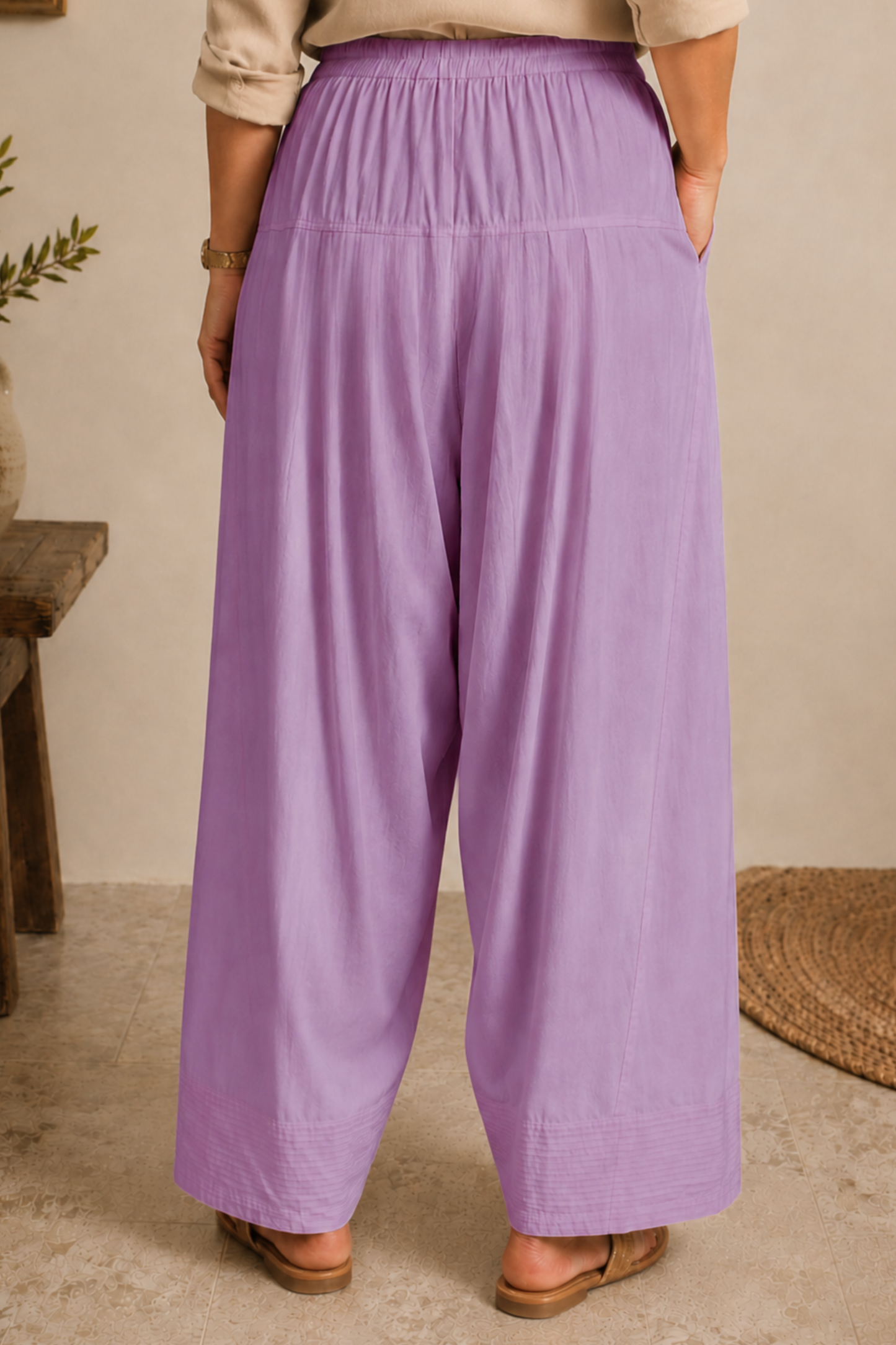 Lavender Rayon Farshi Salwar