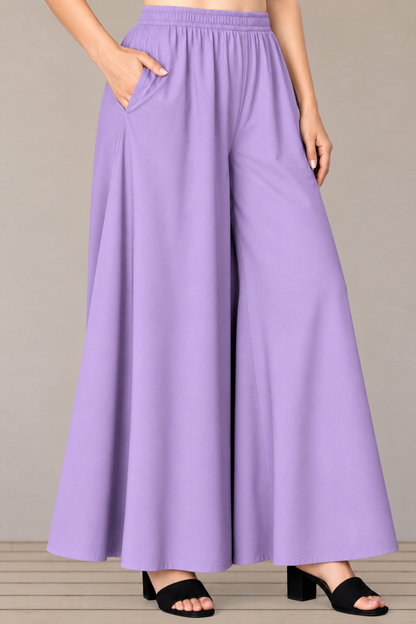 Lavender Rayon Skirt Palazzo