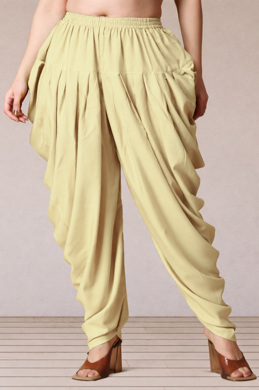 Lemon Belted Dhoti Salwar
