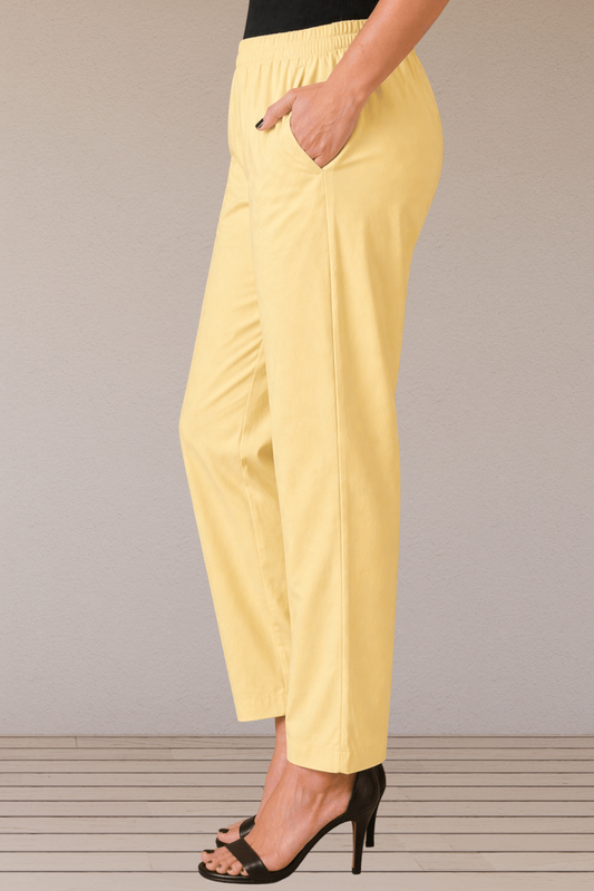 Lemon Cotton Kurti Pant