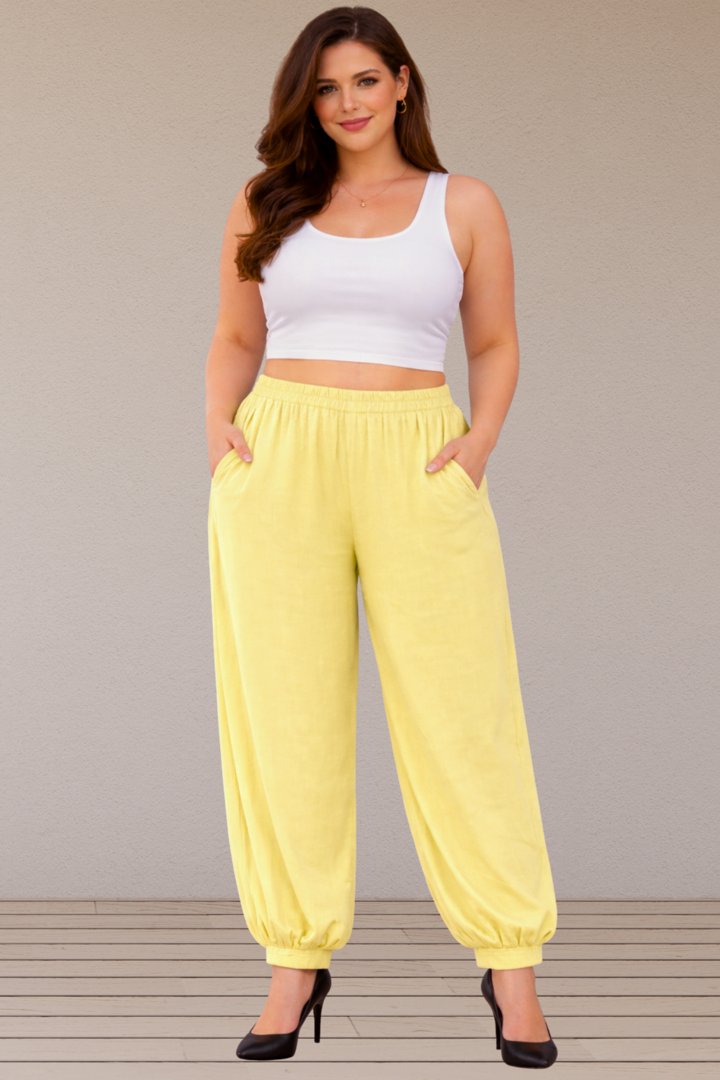 Lemon Rayon Afghani Pants