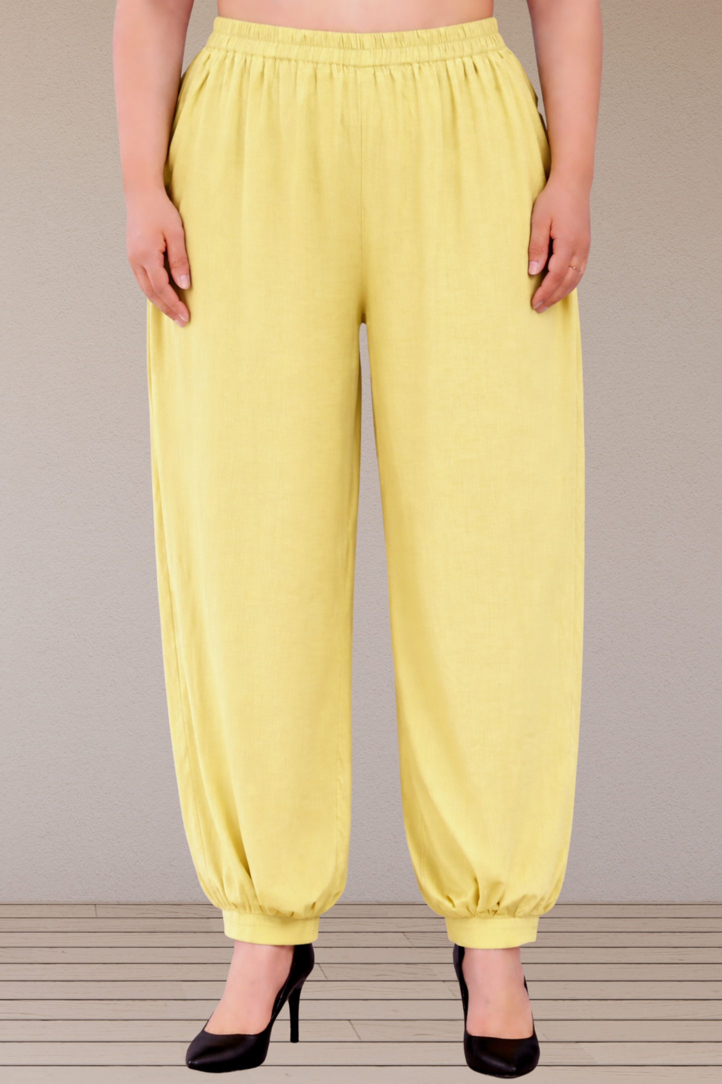 Lemon Rayon Afghani Pants