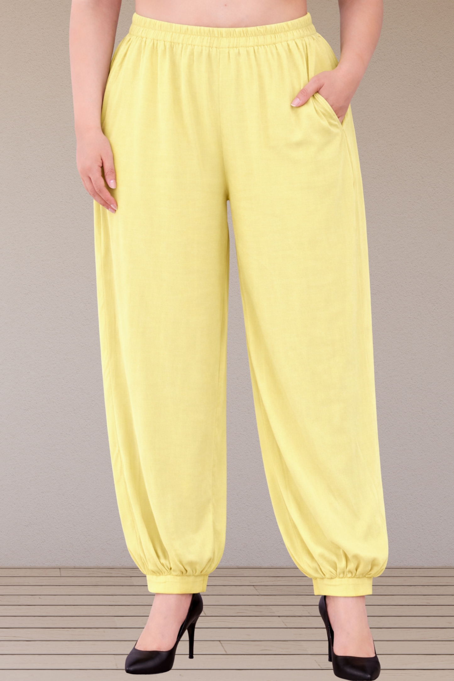 Lemon Rayon Afghani Pants