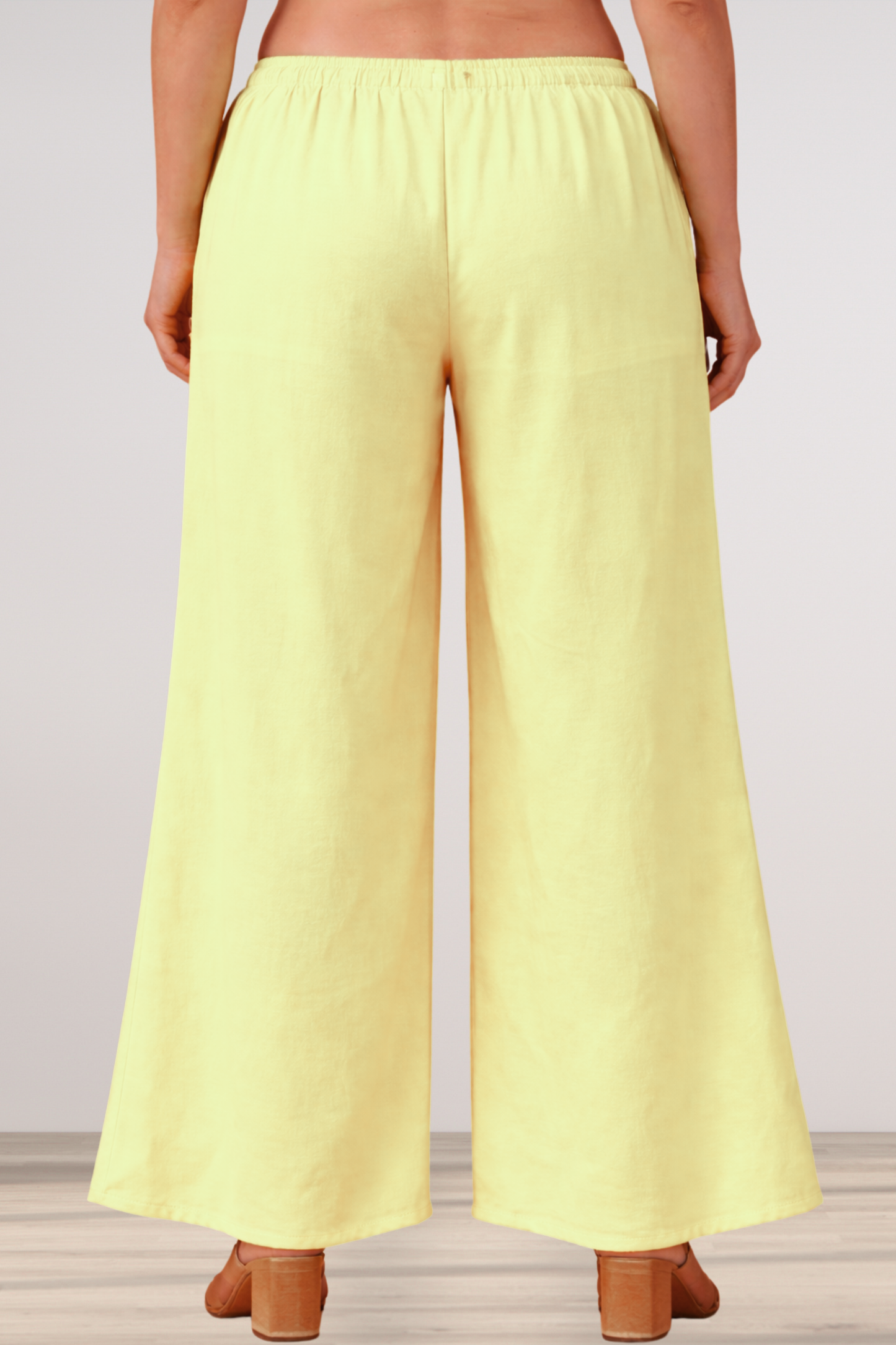 Lemon Rayon Loose Palazzo