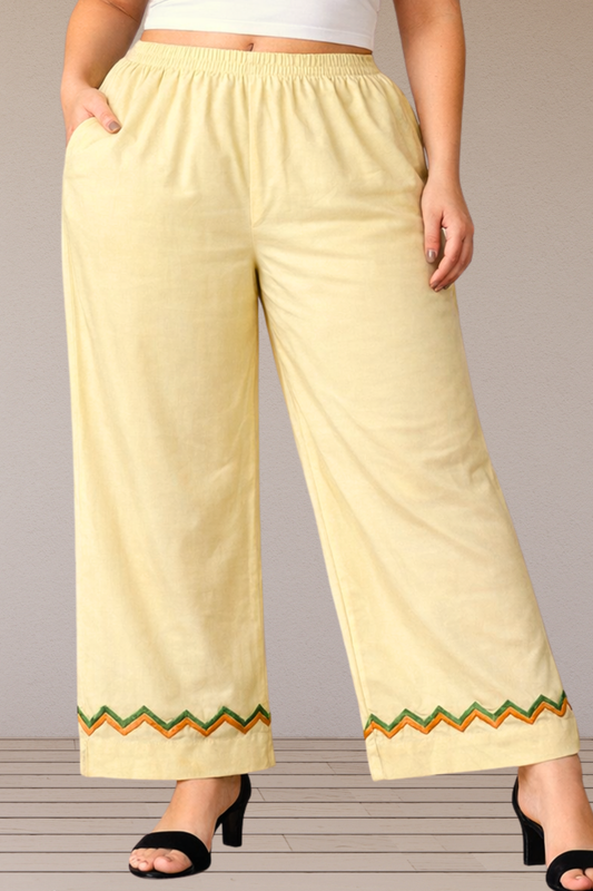 Lemon Rayon Pant Palazzo