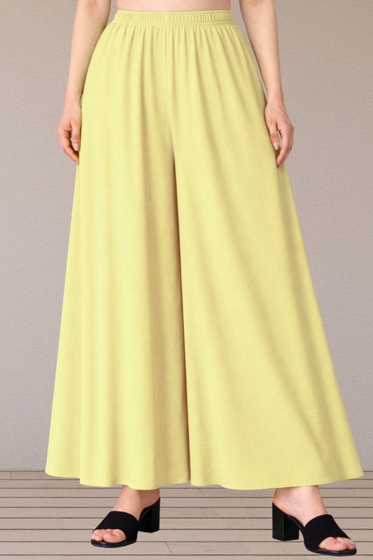 Lemon Rayon Skirt Palazzo