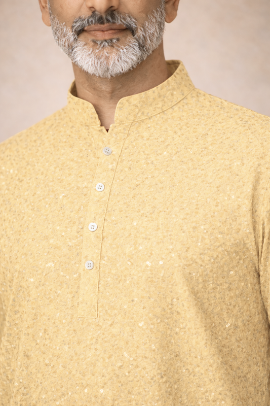 Golden Aura Sequined Kurta Pajama