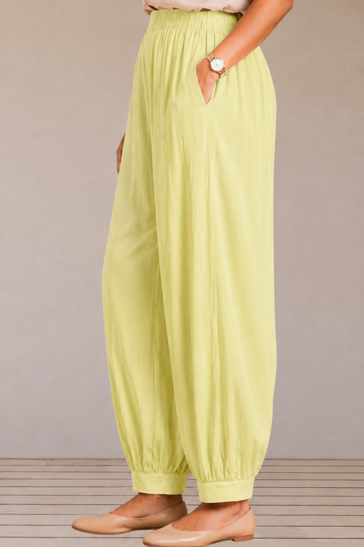 Lemon Rayon Afghani Pants
