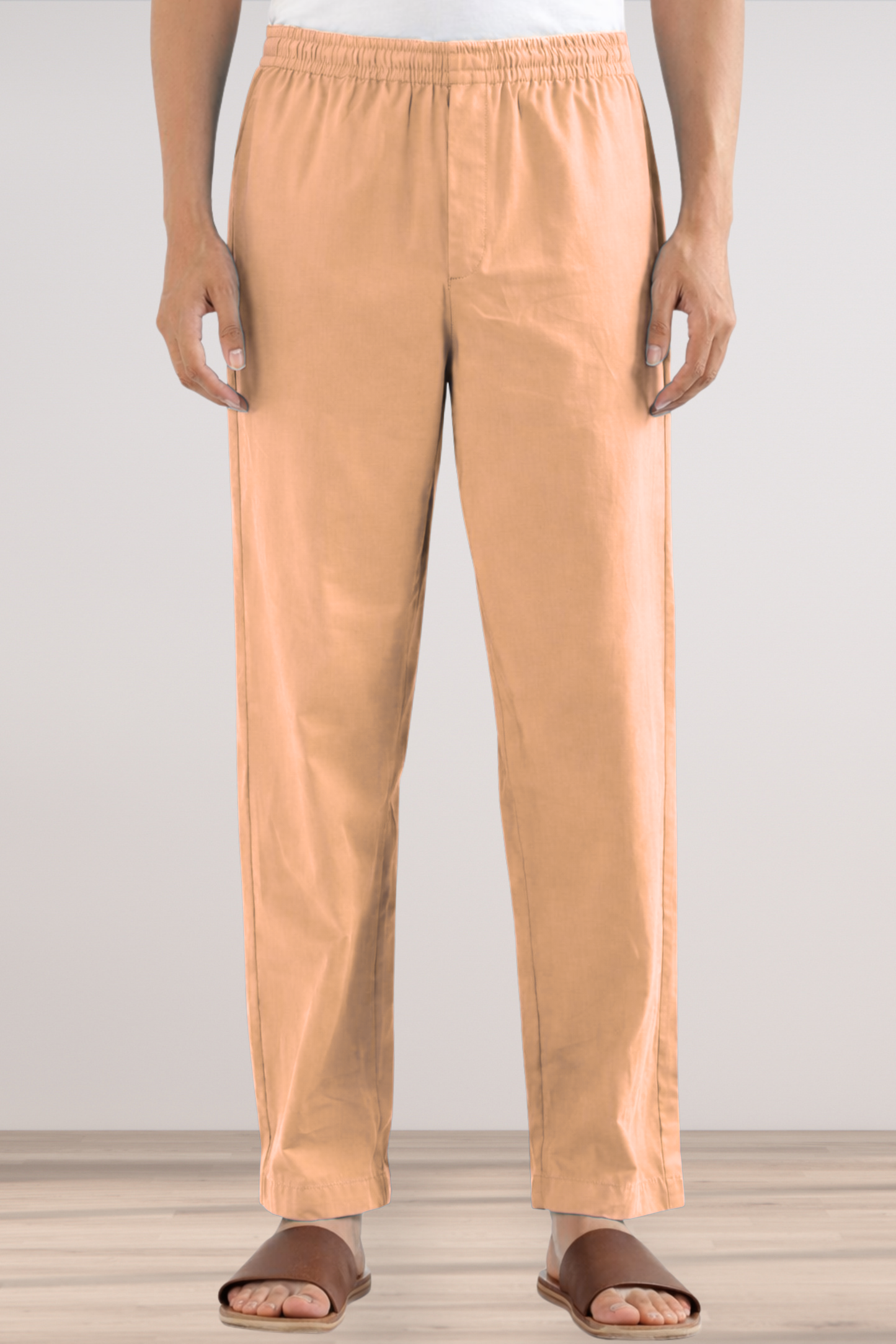 Light Apricot Cotton Pant Pajama