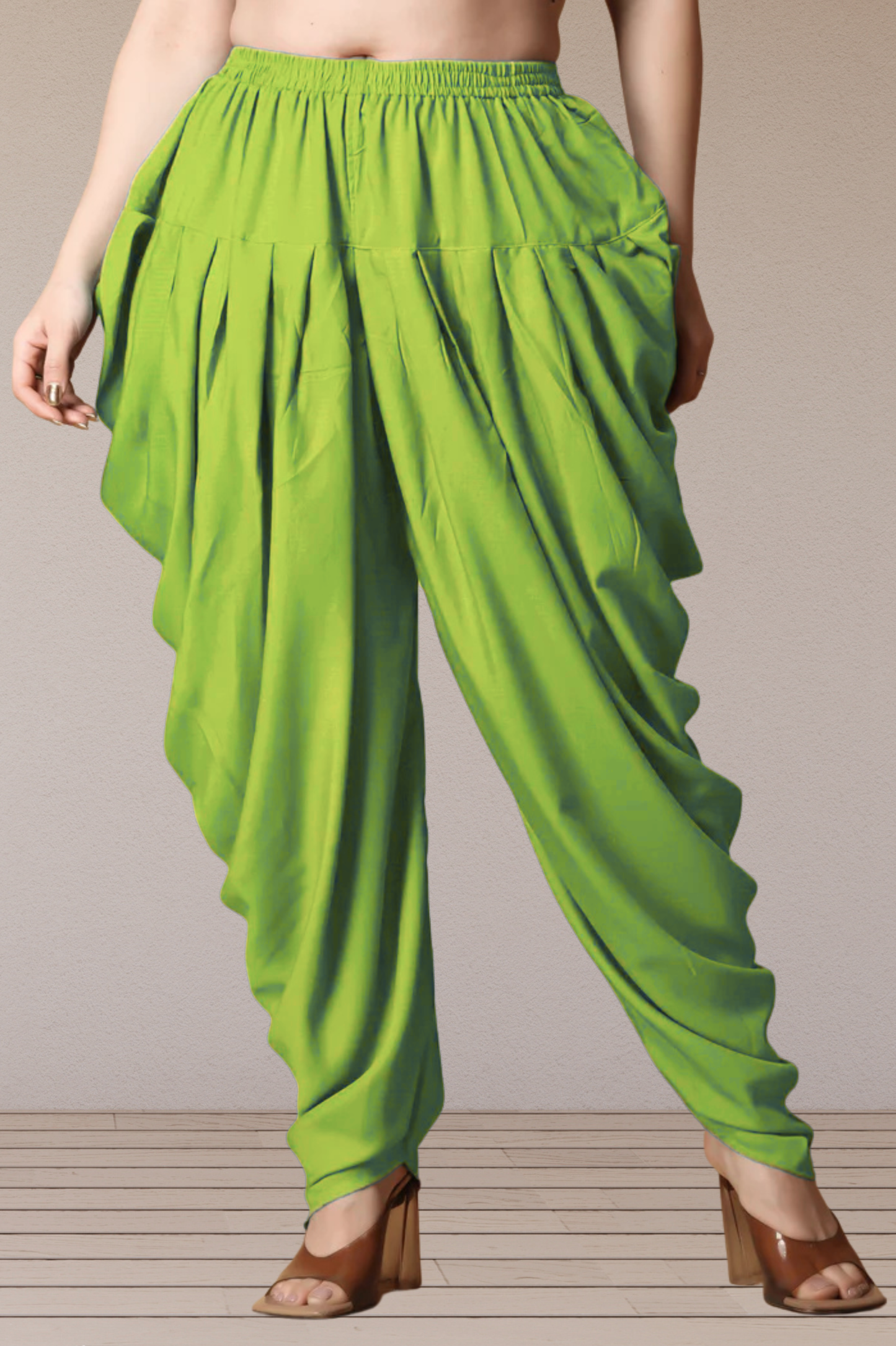 Light Green Belted Dhoti Salwar