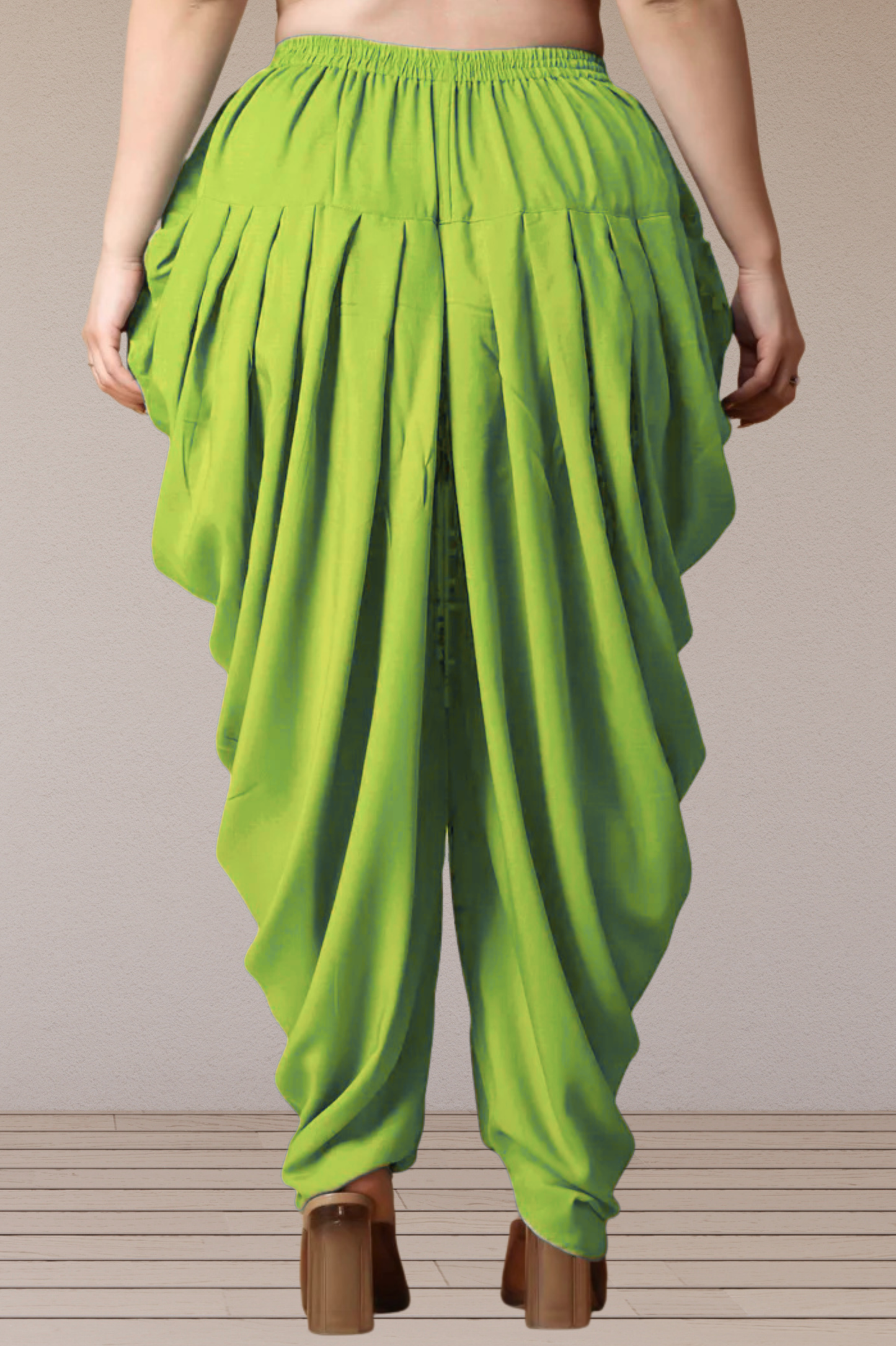 Light Green Belted Dhoti Salwar