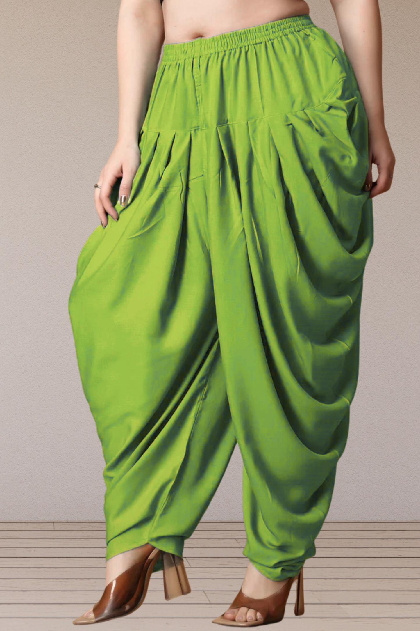 Light Green Belted Dhoti Salwar