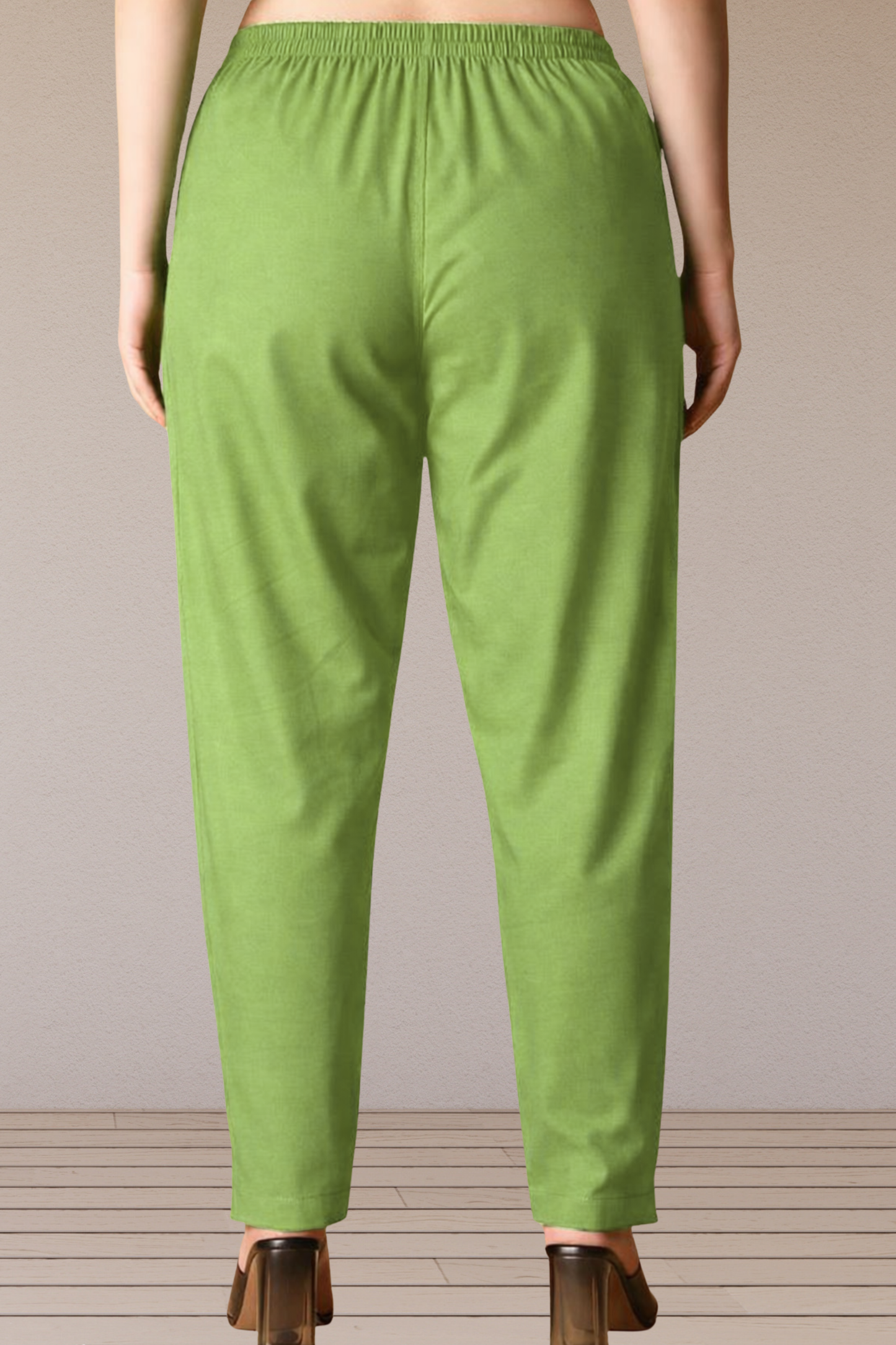 Light Green Cotton Kurti Pant