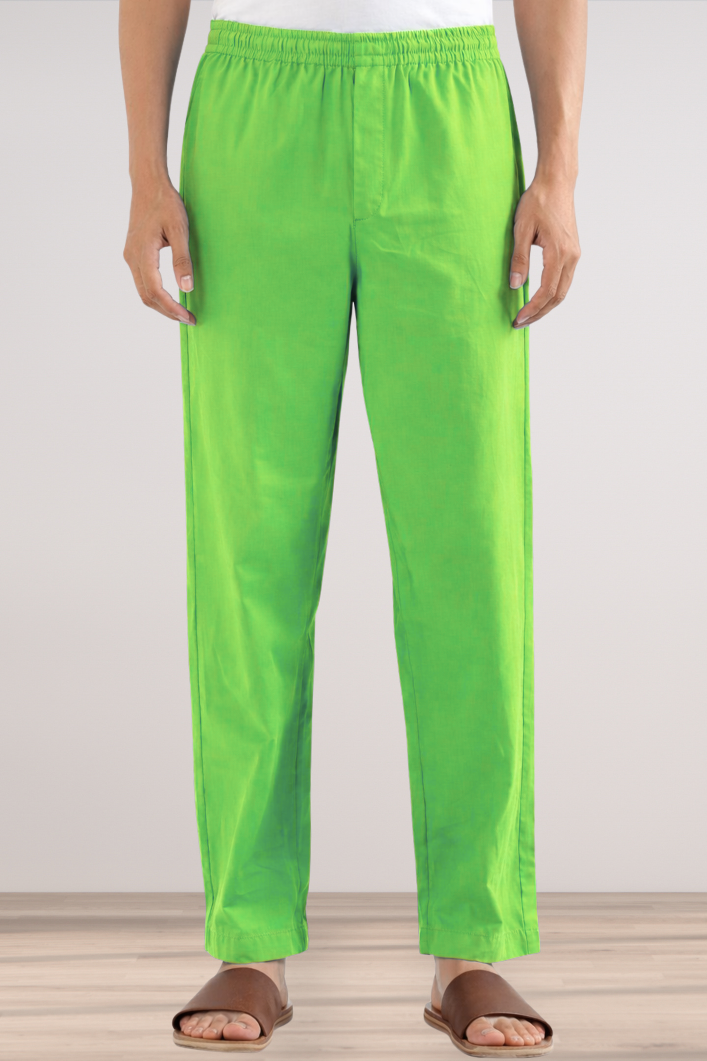Light Green Cotton Pant Pajama