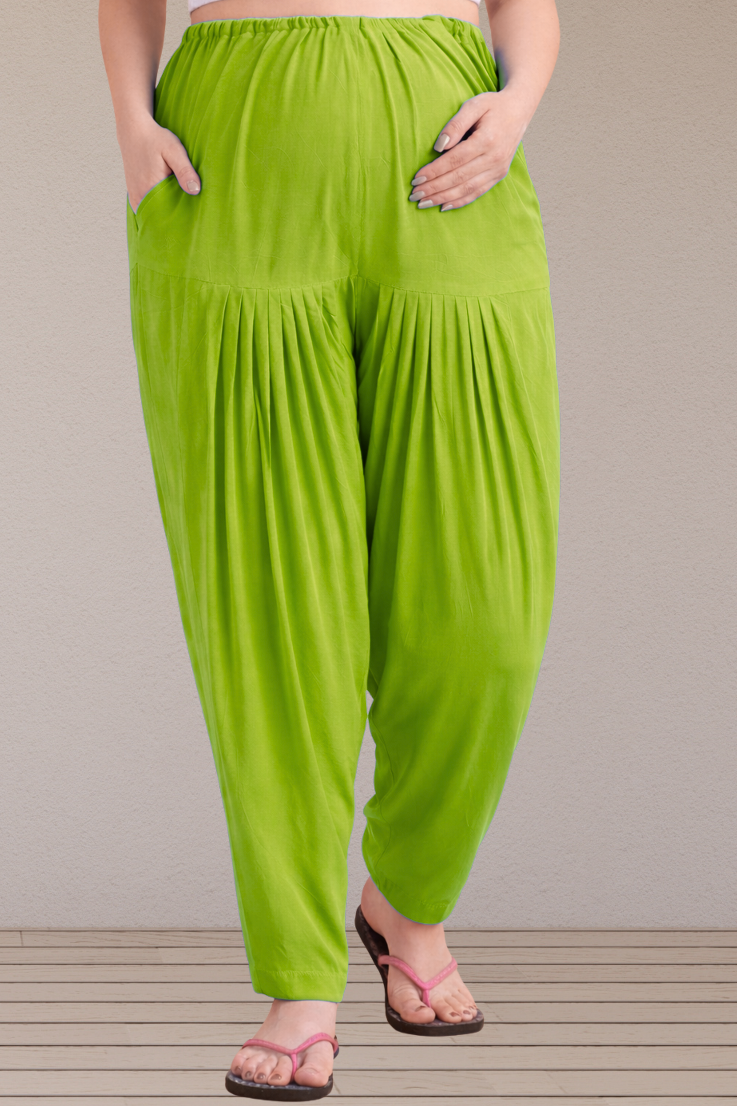 Light Green Easy Fit Rayon Maternity Salwar